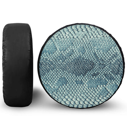 Steel Blue Snakeskin Print Tire Cover