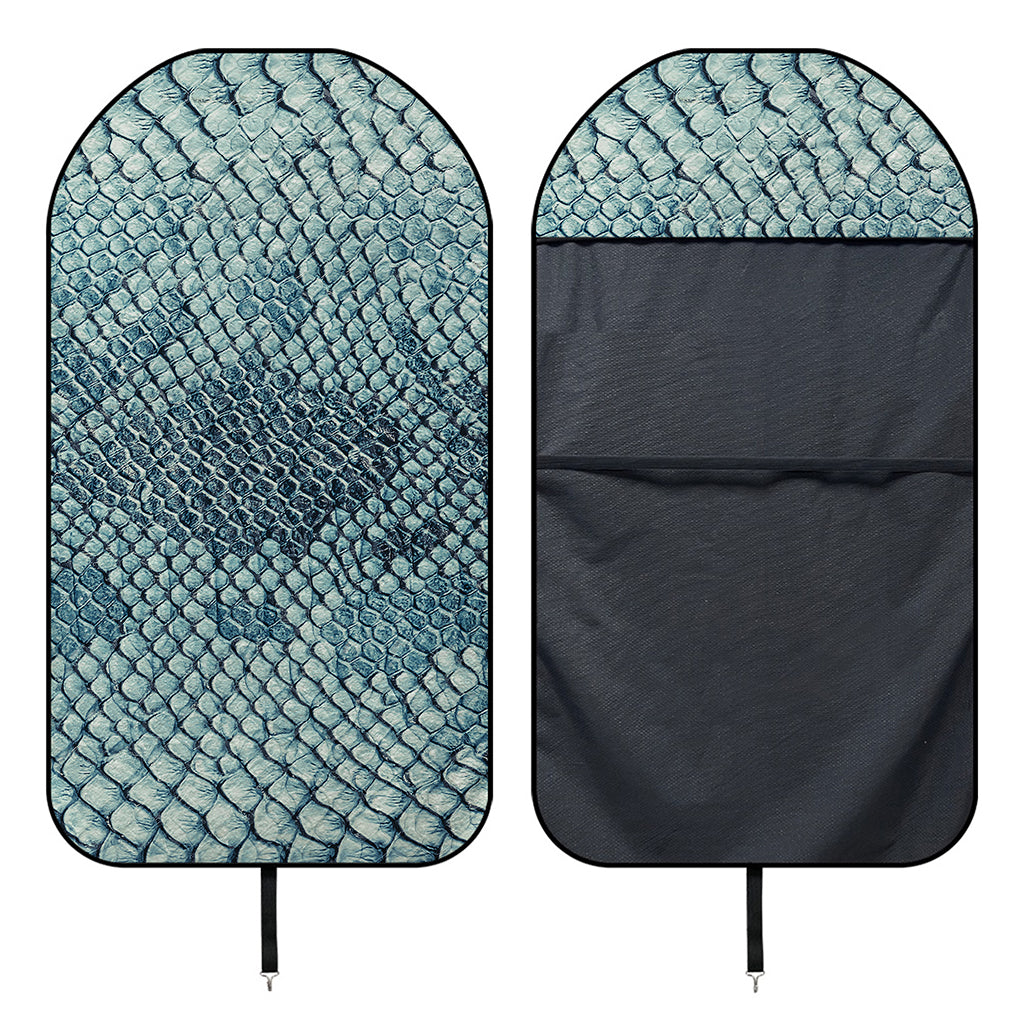 Steel Blue Snakeskin Print Waterproof Car Seat Cover