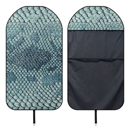 Steel Blue Snakeskin Print Waterproof Car Seat Cover