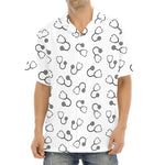 Stethoscope Sign Pattern Print Aloha Shirt