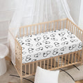 Stethoscope Sign Pattern Print Baby Crib Sheet