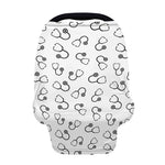 Stethoscope Sign Pattern Print Baby Seat Cover