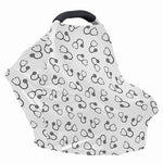 Stethoscope Sign Pattern Print Baby Seat Cover
