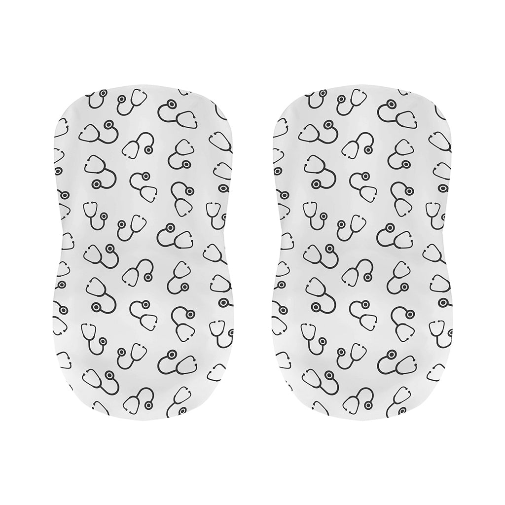 Stethoscope Sign Pattern Print Bar Stool Covers