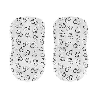 Stethoscope Sign Pattern Print Bar Stool Covers