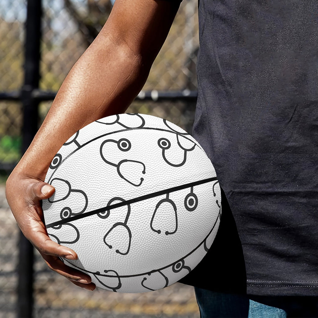 Stethoscope Sign Pattern Print Basketball