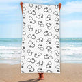 Stethoscope Sign Pattern Print Beach Towel