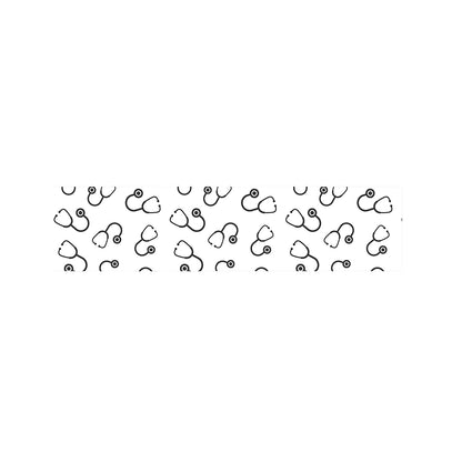 Stethoscope Sign Pattern Print Bed Runner