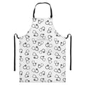 Stethoscope Sign Pattern Print Bib Apron With Pocket