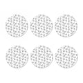 Stethoscope Sign Pattern Print Coaster Set