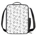Stethoscope Sign Pattern Print Crossbody Lunch Bag