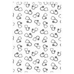 Stethoscope Sign Pattern Print Curtain