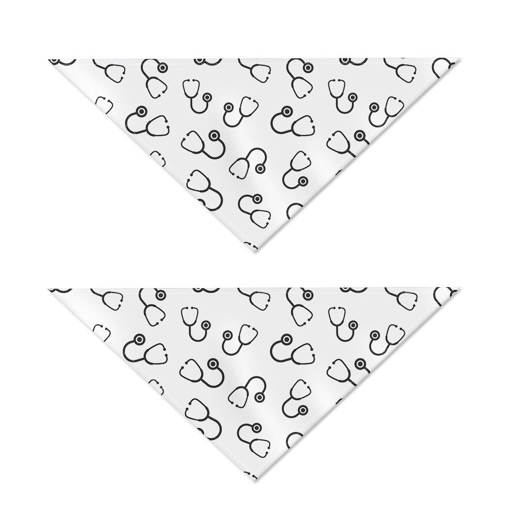 Stethoscope Sign Pattern Print Dog Bandana