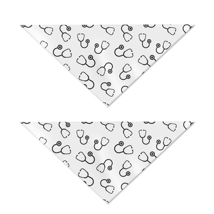 Stethoscope Sign Pattern Print Dog Bandana