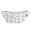 Stethoscope Sign Pattern Print Fanny Pack