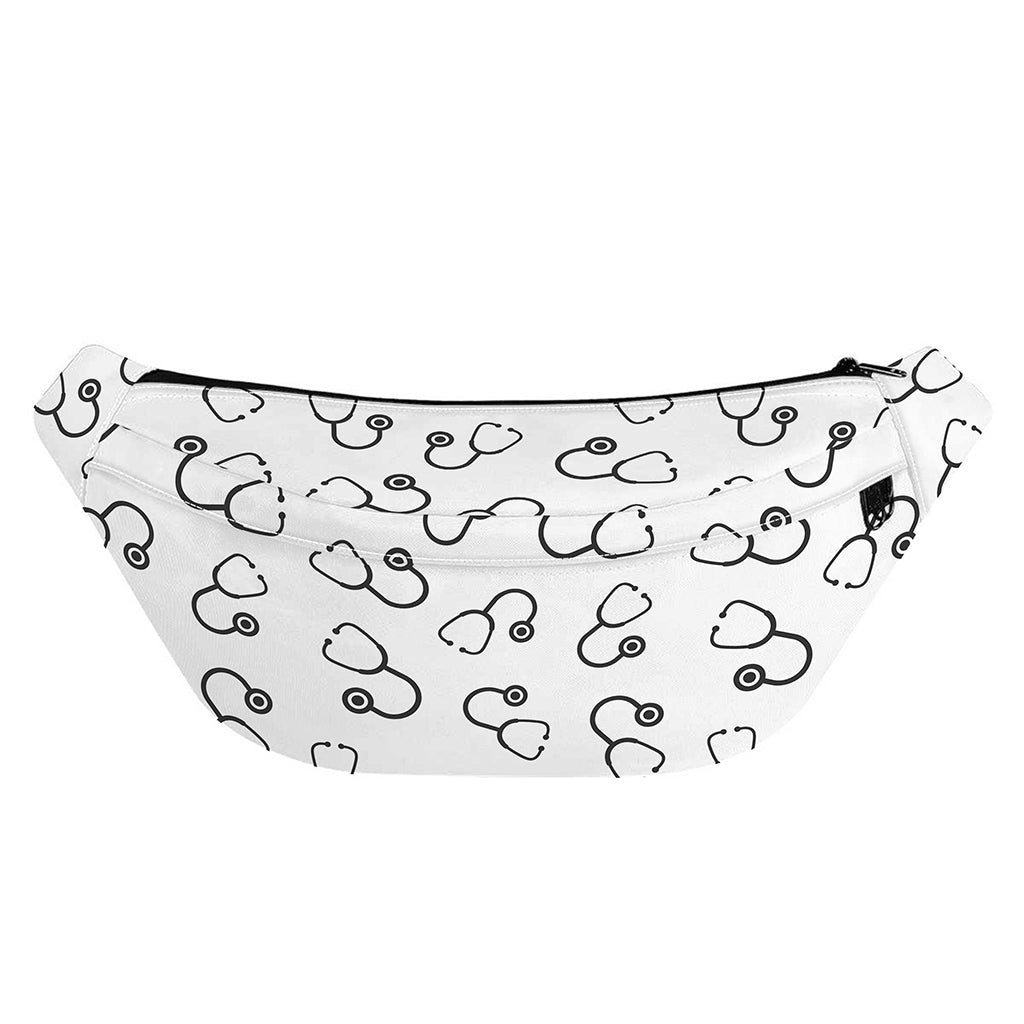 Stethoscope Sign Pattern Print Fanny Pack