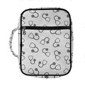 Stethoscope Sign Pattern Print Front Pocket Bible Bag