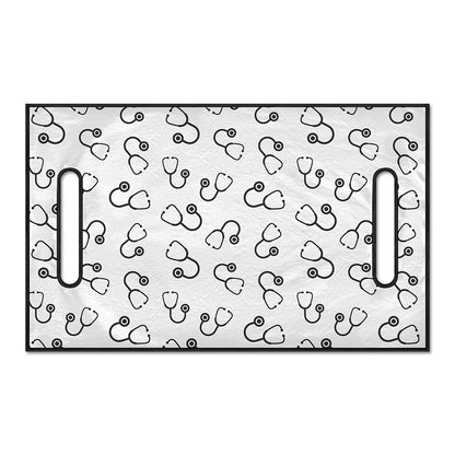 Stethoscope Sign Pattern Print Golf Cart Seat Cover