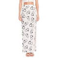 Stethoscope Sign Pattern Print High Slit Maxi Skirt