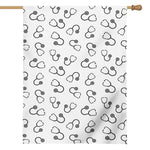 Stethoscope Sign Pattern Print House Flag