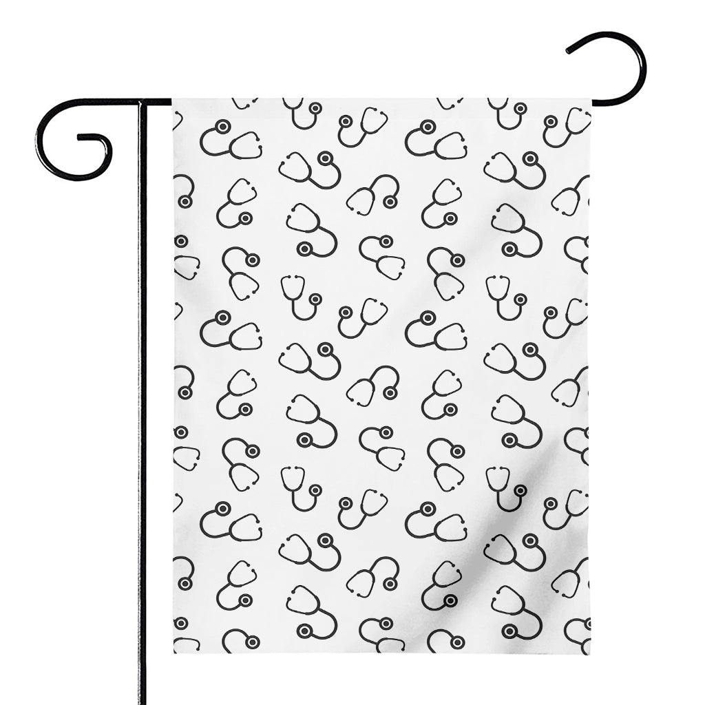 Stethoscope Sign Pattern Print House Flag