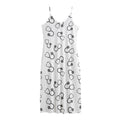 Stethoscope Sign Pattern Print Jersey Midi Cami Dress