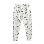 Stethoscope Sign Pattern Print Jogger Pants