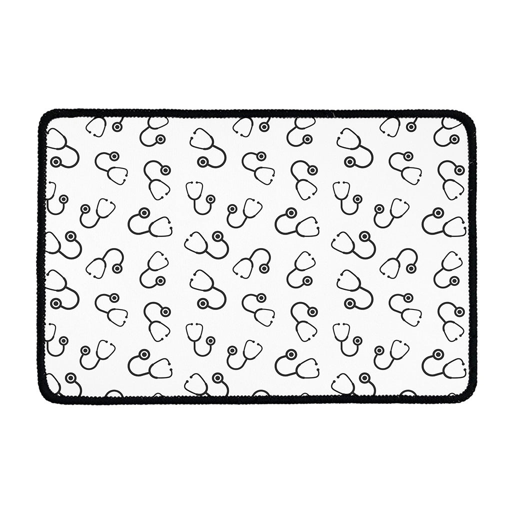 Stethoscope Sign Pattern Print Kitchen Mat