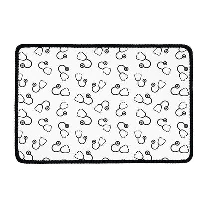 Stethoscope Sign Pattern Print Kitchen Mat