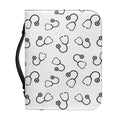 Stethoscope Sign Pattern Print Leather Bible Cover