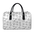 Stethoscope Sign Pattern Print Leather Duffel Bag