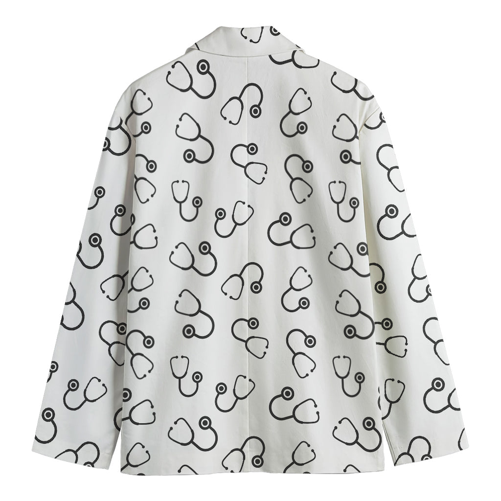 Stethoscope Sign Pattern Print Men's Blazer