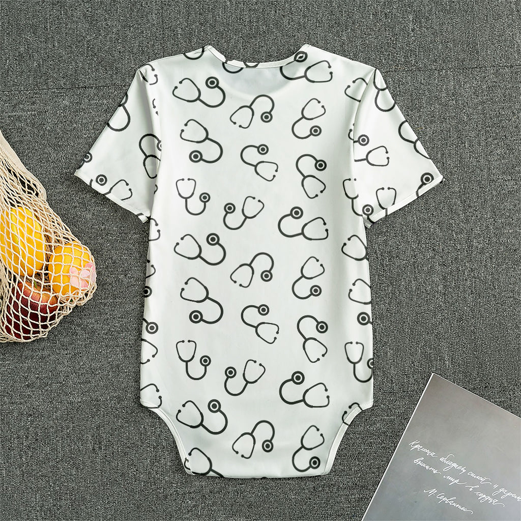 Stethoscope Sign Pattern Print Men's Bodysuit
