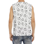 Stethoscope Sign Pattern Print Men's Fitness Tank Top