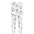 Stethoscope Sign Pattern Print Men's Leggings
