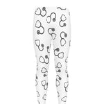 Stethoscope Sign Pattern Print Men's leggings