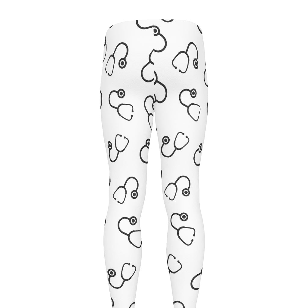 Stethoscope Sign Pattern Print Men's leggings