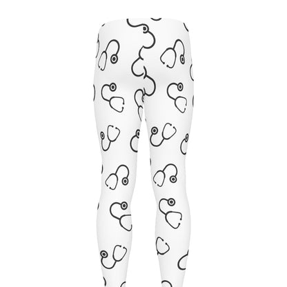 Stethoscope Sign Pattern Print Men's leggings