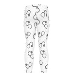 Stethoscope Sign Pattern Print Men's leggings