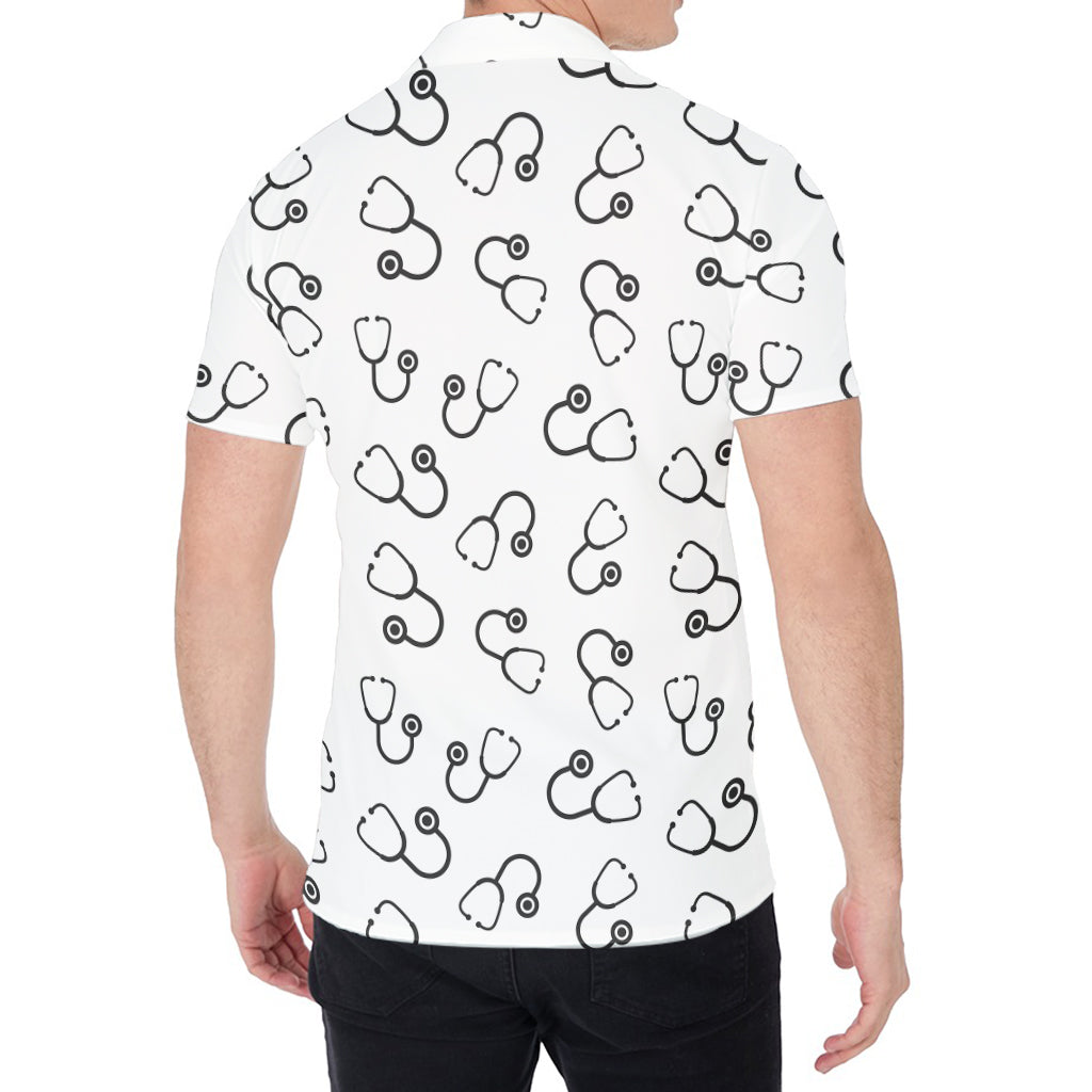 Stethoscope Sign Pattern Print Men's Shirt