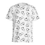Stethoscope Sign Pattern Print Men's Sports T-Shirt