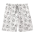 Stethoscope Sign Pattern Print Men's Swim Trunks