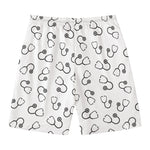 Stethoscope Sign Pattern Print Men's Swim Trunks