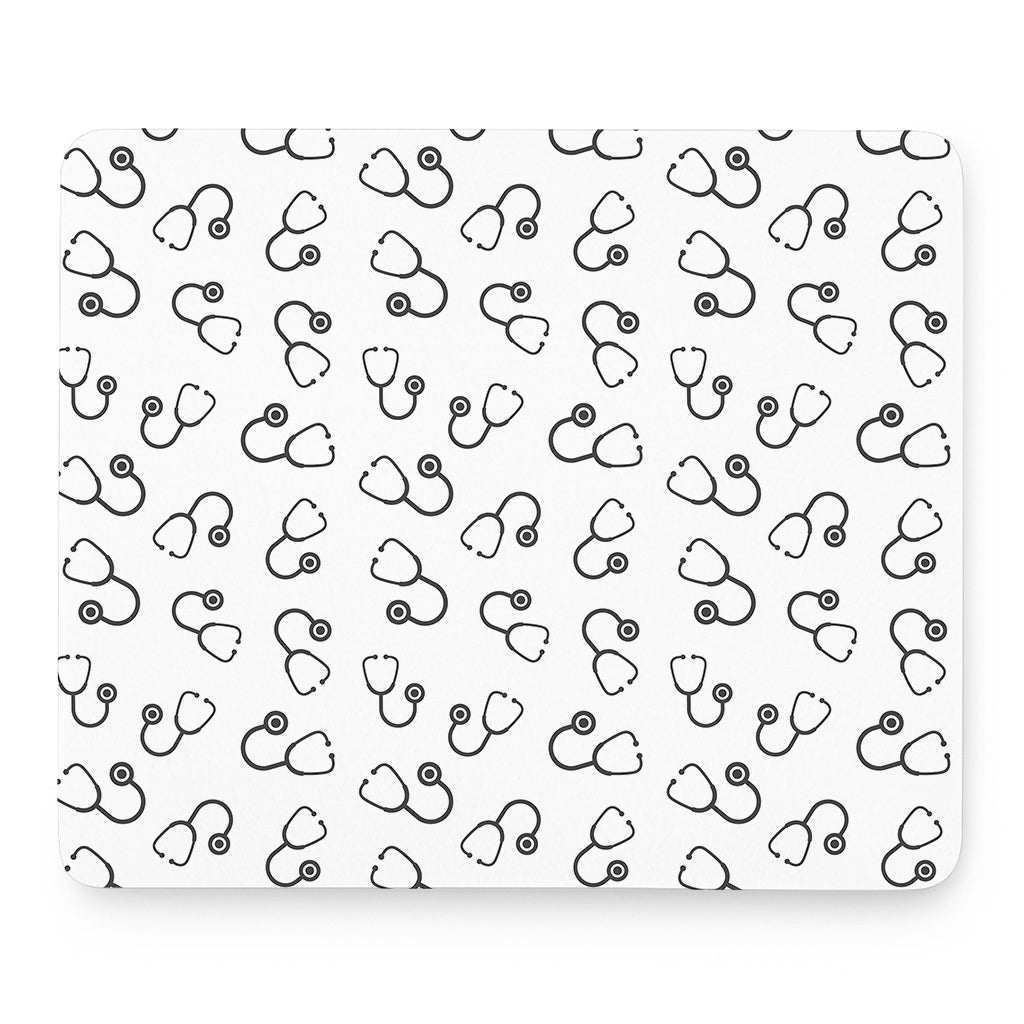 Stethoscope Sign Pattern Print Mouse Pad