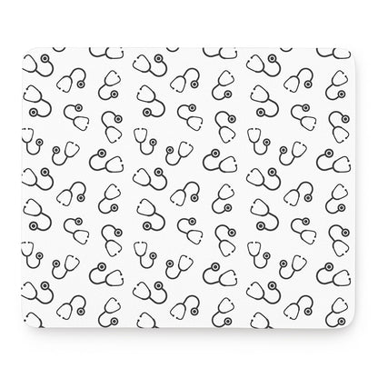 Stethoscope Sign Pattern Print Mouse Pad