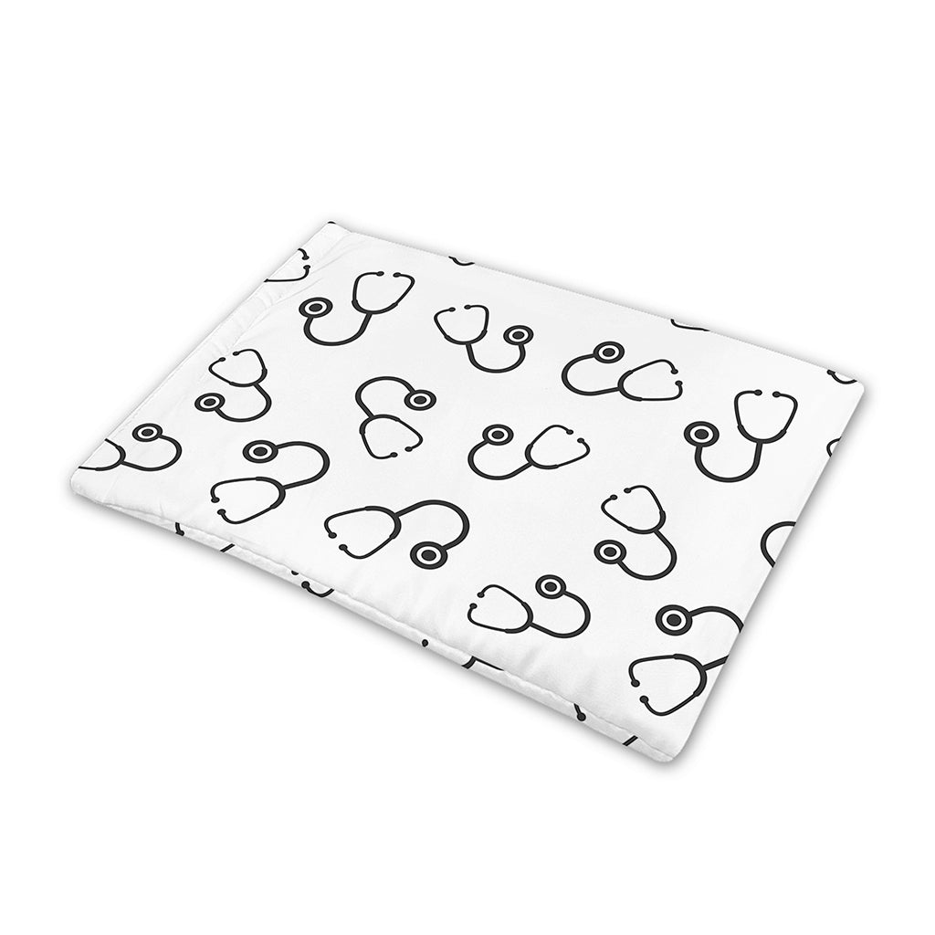 Stethoscope Sign Pattern Print Pet Cooling Mat Cover