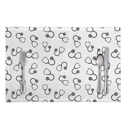 Stethoscope Sign Pattern Print Placemat