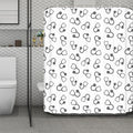 Stethoscope Sign Pattern Print Polyester Shower Curtain