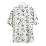 Stethoscope Sign Pattern Print Rayon Hawaiian Shirt