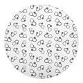 Stethoscope Sign Pattern Print Round Blanket